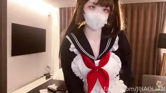 [糖心Vlog] 九月速递 JK女仆的隐藏菜单 主人我想被你后入 - 鸡教练