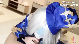 [糖心Vlog] 原神！启动 水神芙宁娜 边被调教变吃鸡 无套输出白虎穴 精液射满身 - 小欣奈