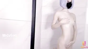 [糖心Vlog] 蕾姆COS 你的女友雷姆女仆后插尾巴浴室浪叫 - 琪琪有理